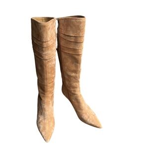 GCI Collezione “Grant” Tall Shaft Suede Stiletto Boots Size 8.5M NEW